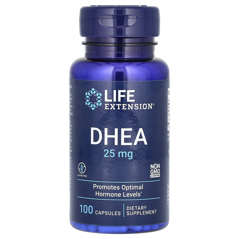 Life Extension, ДГЭА, 25 мг, 100 капсул
