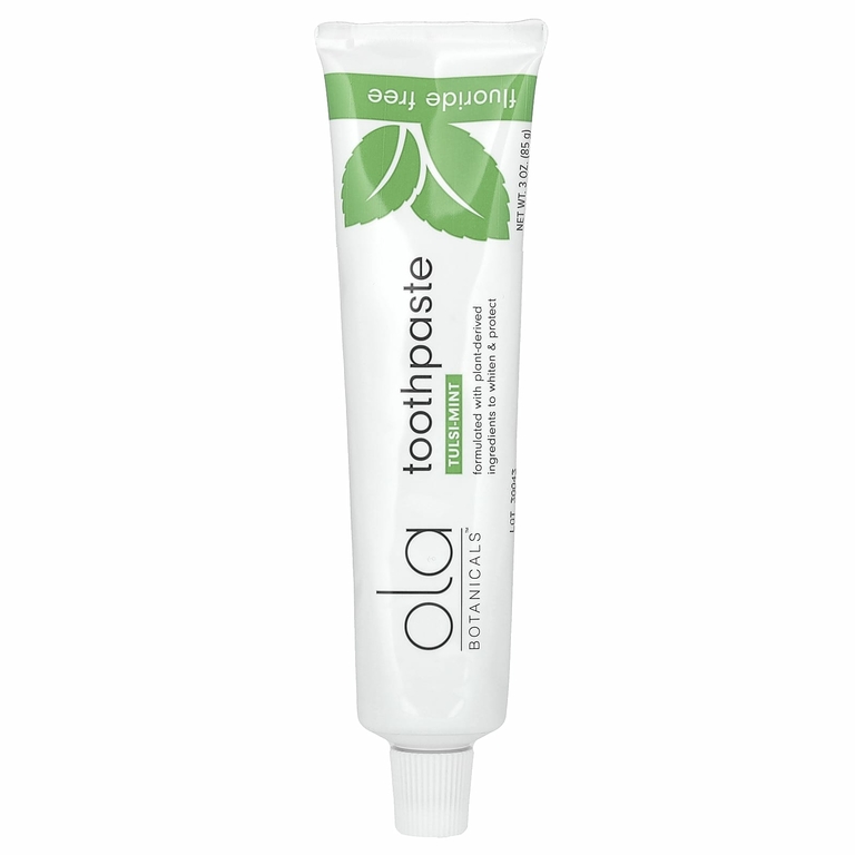 Dr. Mercola, Ola Botanicals, зубная паста, без фторида, тулси и мята, 85 г (3 унции)