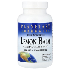 Planetary Herbals, Лимонная мелисса, 500 мг, 120 капсул