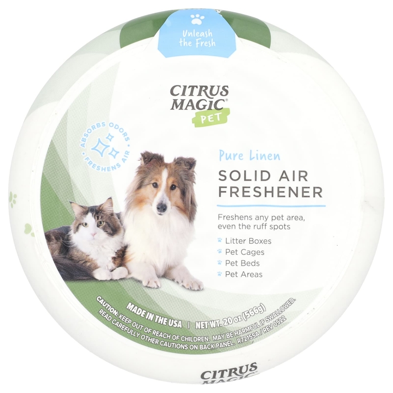 Citrus Magic, Твердый освежитель воздуха, запах чистого белья, 20 унций (566 г)