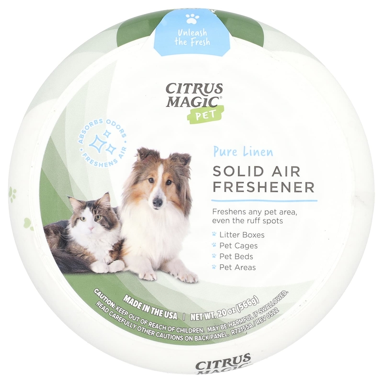 Citrus Magic, Твердый освежитель воздуха, запах чистого белья, 20 унций (566 г)