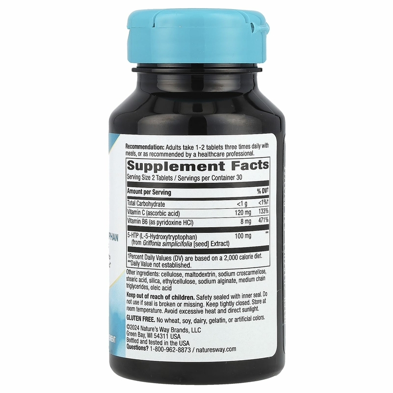 Nature's Way, 5-HTP, 50 мг, 60 таблеток