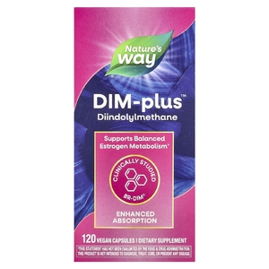 Nature's Way, DIM-Plus™, добавка с дииндолилметаном, 120 веганских капсул