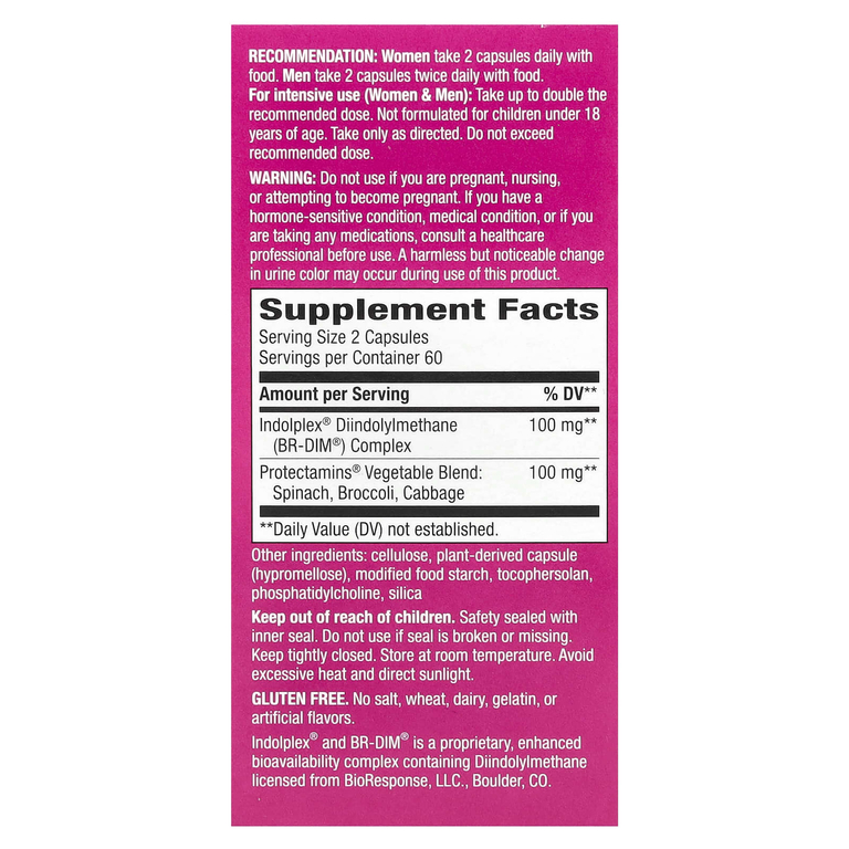 Nature's Way, DIM-Plus™, добавка с дииндолилметаном, 120 веганских капсул