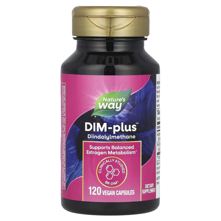 Nature's Way, DIM-Plus™, добавка с дииндолилметаном, 120 веганских капсул