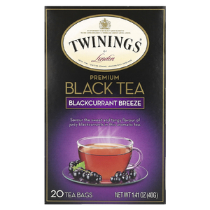 Twinings, черный чай премиальной качества, черная смородина, 20 чайных пакетиков, 40 г (1,41 унции)