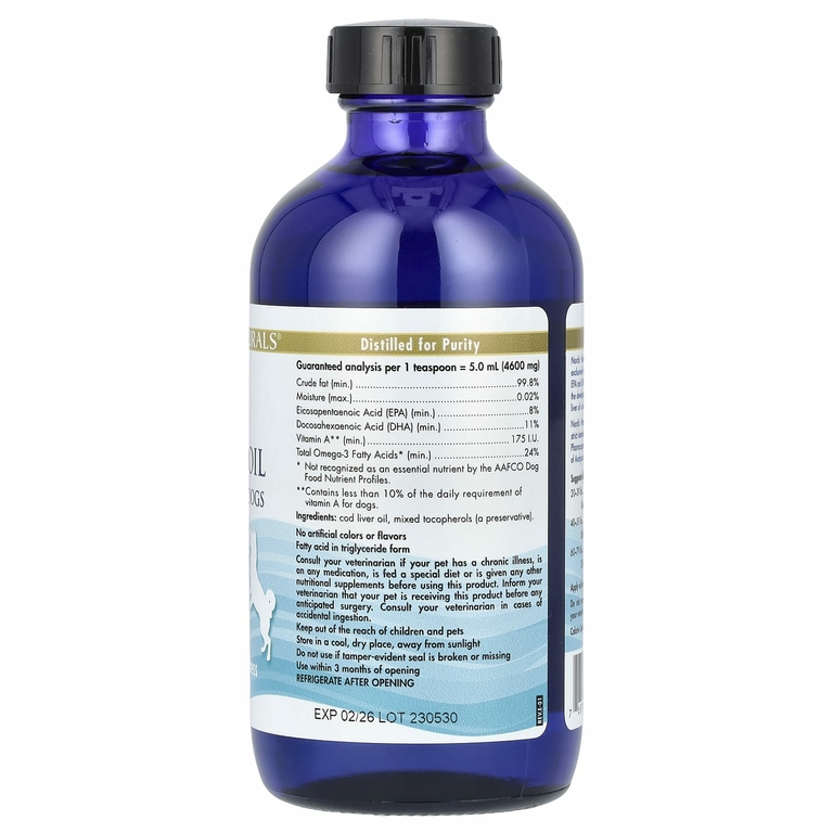 Nordic Naturals, Жир печени трески, для собак средних и крупных пород, 237 мл (8 жидк. Унций)