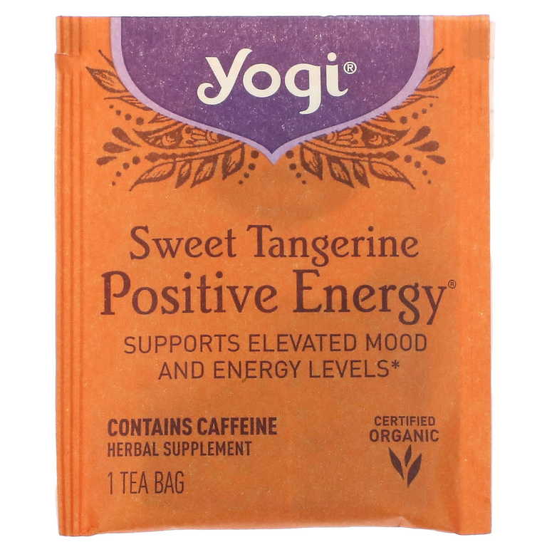 Yogi Tea, Positive Energy, сладкий мандарин, 16 чайных пакетиков, 29 г (1,02 унции)