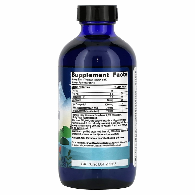 Nordic Naturals, жир печени арктической трески, 237 мл (8 жидк. унций)