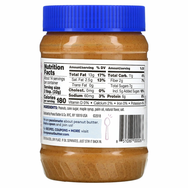 Peanut Butter & Co., арахисовая паста, со вкусом кленового сиропа, 454 г (16 унций)
