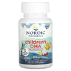 Nordic Naturals, Children's DHA, ДГК для детей, со вкусом клубники, для детей 3–6 лет, 250 мг, 180 мини-капсул
