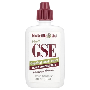 NutriBiotic, веганский экстракт семян грейпфрута GSE, жидкий концентрат, 59 мл (2 жидк. унции)