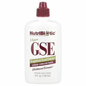 NutriBiotic, веганский экстракт семян грейпфрута GSE, жидкий концентрат, 118 мл (4 жидк. унции)