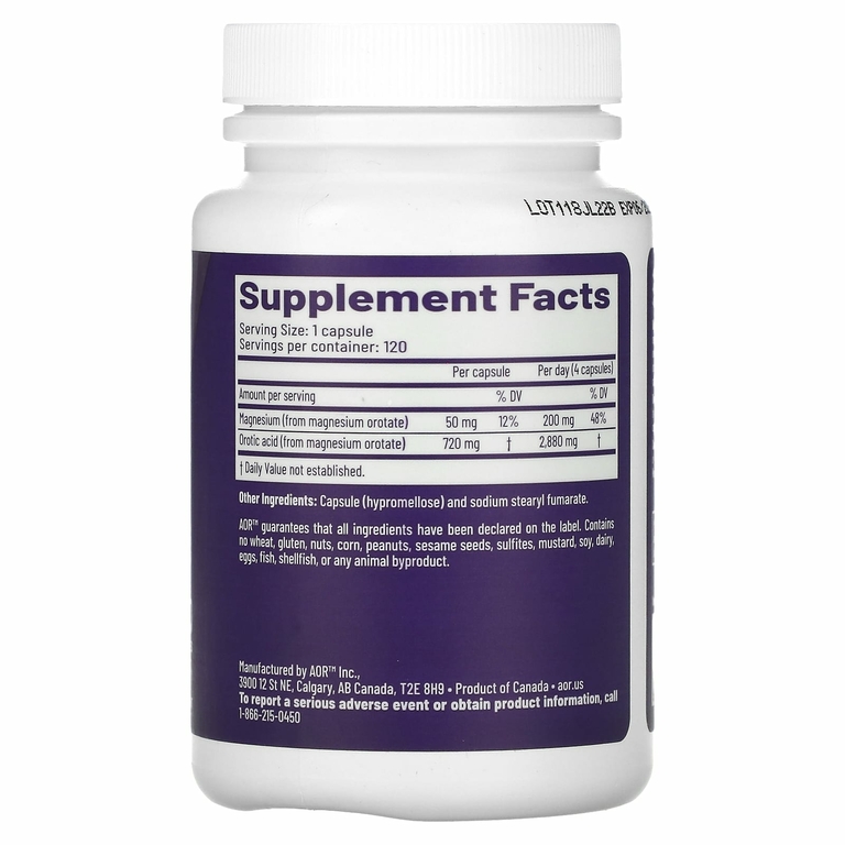 Advanced Orthomolecular Research AOR, Cardio Mag 2.0, 120 растительных капсул
