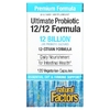 Natural Factors, Ultimate Probiotic, 12/12 Formula, 12 миллиардов КОЕ, 120 растительных капсул