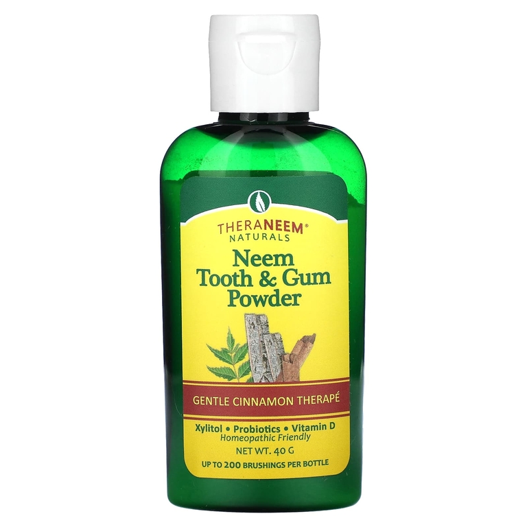 Organix South, TheraNeem Naturals, порошок для зубов и десен, ним и нежная корица, 40 г