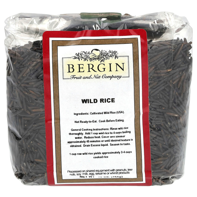 Bergin Fruit and Nut Company, Дикий рис, 454 г (16 унций)