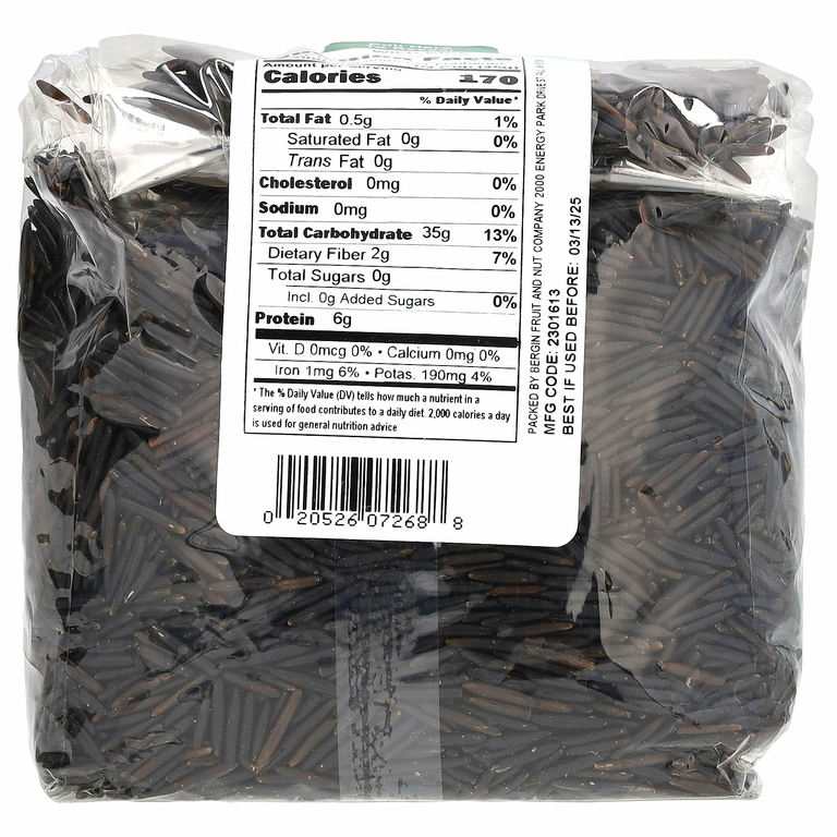 Bergin Fruit and Nut Company, Дикий рис, 454 г (16 унций)