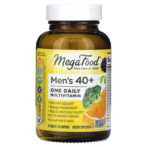 MegaFood, мультивитамины для мужчин от 40 лет, 1 таблетка в день, 30 таблеток