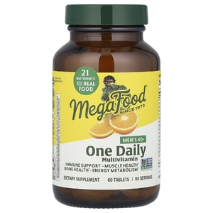 MegaFood, мультивитамины для мужчин старше 40 лет, для приема один раз в день, 60 таблеток