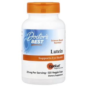 Doctor's Best, лютеин, 120 растительных капсул (Товар снят с продажи) 