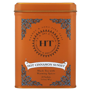 Harney & Sons, черный чай, пряная корица, 20 чайных пакетиков, 40 г (1,4 унции)
