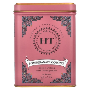 Harney & Sons, HT, чайная смесь, чай улун с гранатом, 20 саше, 40 г (1,4 унции)
