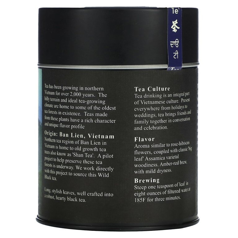 The Tao of Tea, Черный листовой чай Wild Black 3 унции (85 г)