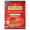 Twinings, Чистый черный чай, английский завтрак, без кофеина, 24 капсулы, по 3,2 г (0,11 унции)