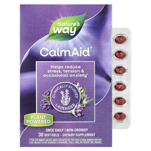 Nature's Way, CalmAid, лаванда в клинически изученных дозировках, 30 капсул