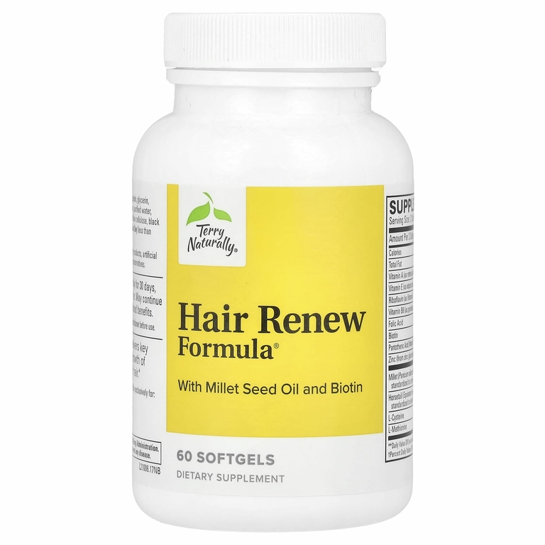 Terry Naturally, Terry Naturally, Hair Renew Formula, формула восстановления волос, 60 желатиновых капсул