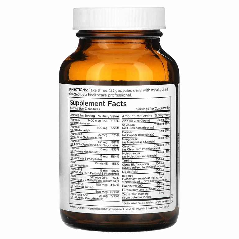 Metabolic Maintenance, Vital Eyes Complete, формула для глаз, 90 капсул