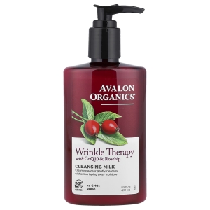 Avalon Organics, очищающее молочко против морщин, с коэнзимом Q10 и шиповником, 251 мл (8,5 жидк. унции) (Товар снят с продажи) 