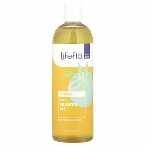 Life-flo, органическое чистое кунжутное масло, 473 мл (16 жидк. унций)