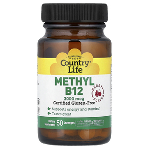 Country Life, метил B12, с ягодным вкусом, 50 пастилок