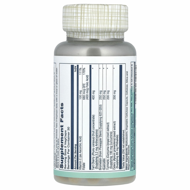 Solaray, Total Cleanse, средство для выведения мочевой кислоты, 60 растительных капсул
