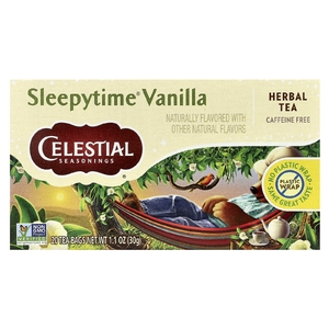 Celestial Seasonings, Травяной чай перед сном, ваниль, без кофеина, 20 пакетиков, 1,0 унции (29 г)