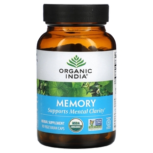 Organic India, Память, 90 вегетарианских капсул