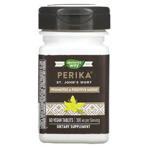 Nature's Way, Perika, зверобой, 300 мг, 60 веганских таблеток