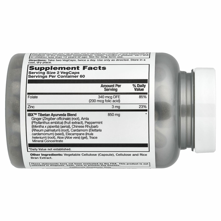 Natural Balance, успокаивающее средство для кишечника, 120 растительных капсул