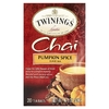 Twinings, Chai, чай со специями, пикантная тыква, 20 чайных пакетиков, 40 г (1,41 унции)