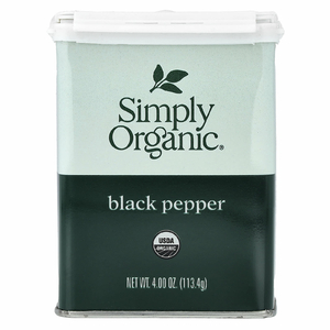 Simply Organic, черный перец, 113,4 г (4 унции)