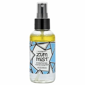 ZUM, Zum Mist®, ароматерапевтический спрей для комнаты и тела, эвкалипт, 118 мл (4 жидк. унции)