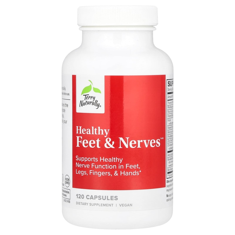 Terry Naturally, Terry Naturally, Healthy Feet & Nerves, здоровые ноги и нервы, 120 капсул