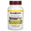 NutriBiotic, DefensePlus, максимальная эффективность, 90 вегетарианских таблеток