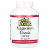 Natural Factors, цитрат магния, 150 мг, 180 капсул