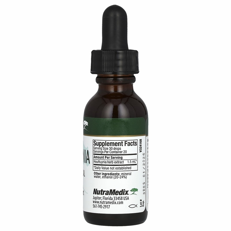 NutraMedix, Houttuynia, поддержка иммунитета и микробов, 30 мл (1 жидк. унц.)