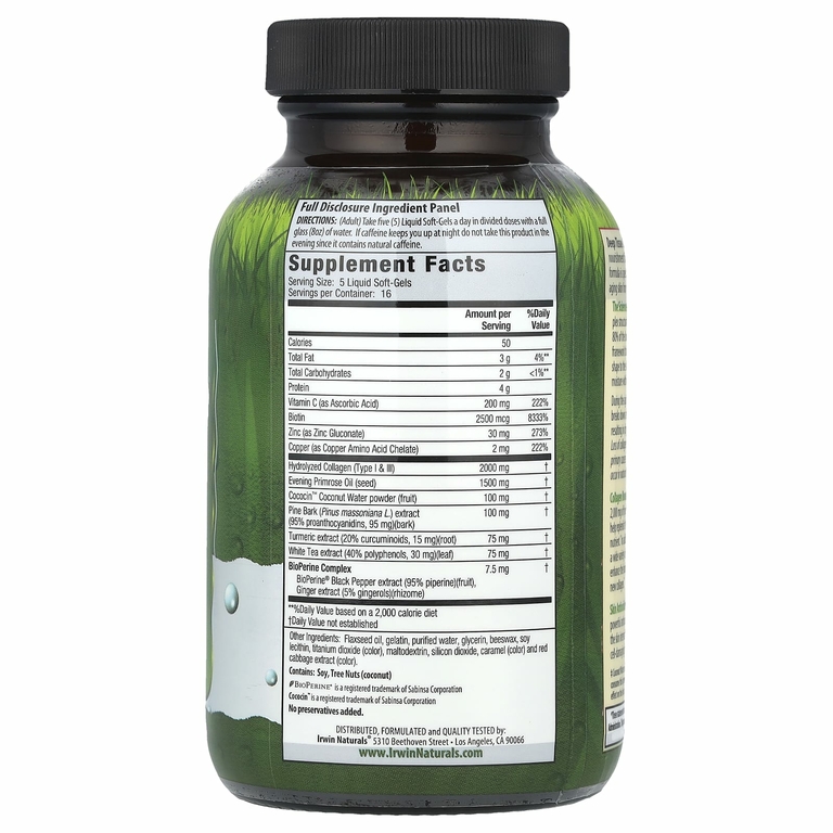 Irwin Naturals, Collagen-Pure, Deep Tissue, 80 гелевых капсул