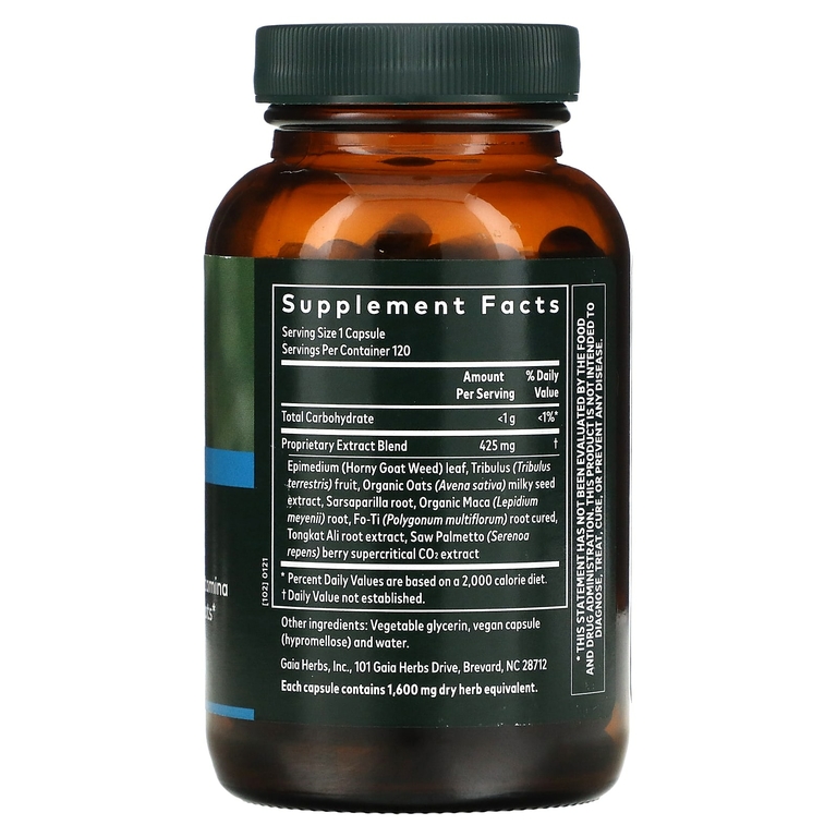 Gaia Herbs, Для мужчин мужское либидо, 120 веганских капсул Liquid Phyto-Caps