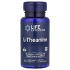 Life Extension, L-теанин, 60 вегетарианских капсул (100 мг в 1 капсуле)
